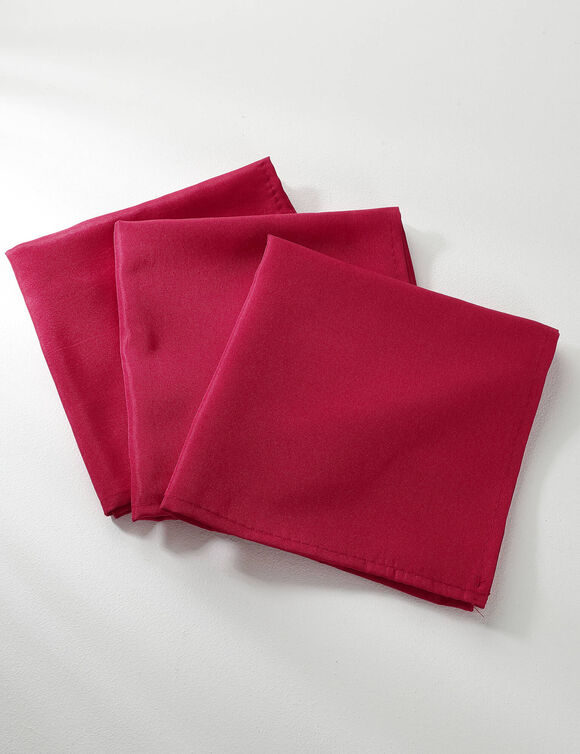 Nappe unie entretien facile (rouge)