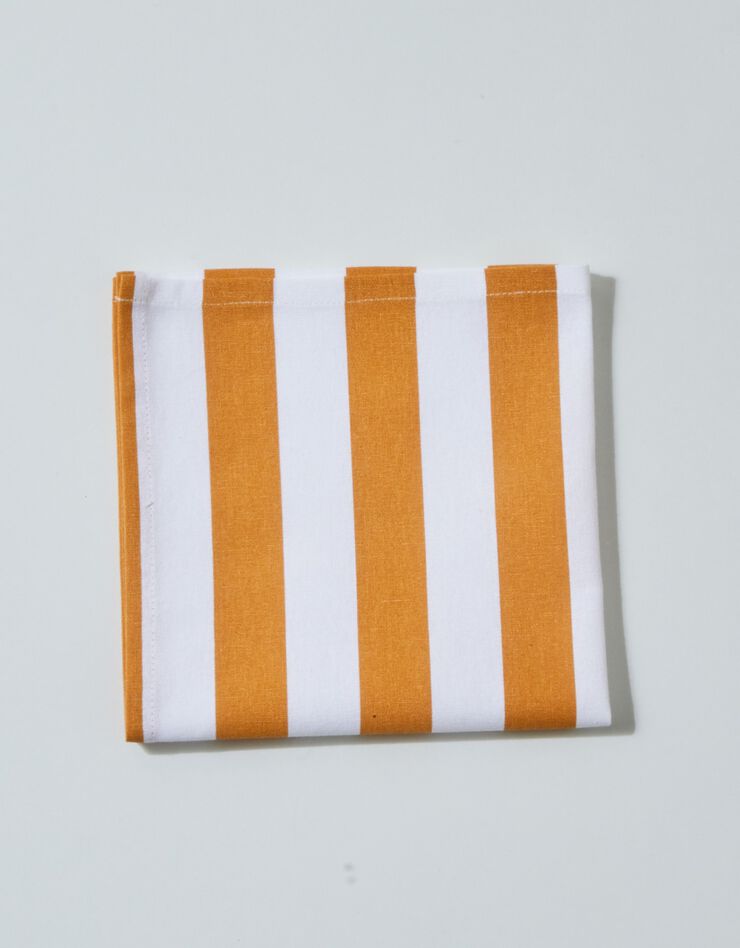 Gestreept tafellaken, collectie Ninole (geel / wit)