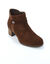 Boots en cuir à talon (marron)