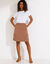 Rok in cargostijl, stretchtwill (taupe)