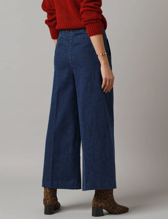 Jean effet jupe culotte (brut)