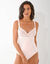 Body in kant en steungevend tricot - met beugels (nude)