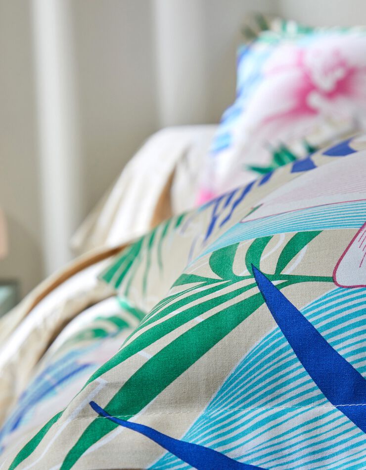 Linge de lit Hawaï en coton (sable)