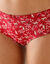 Shorty in stretchkatoen met "panter" print - Set van 4 (rood)