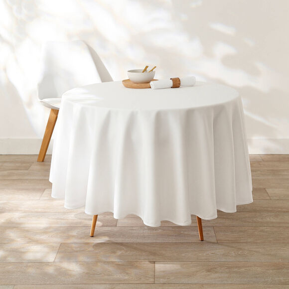 Nappe unie entretien facile (blanc)