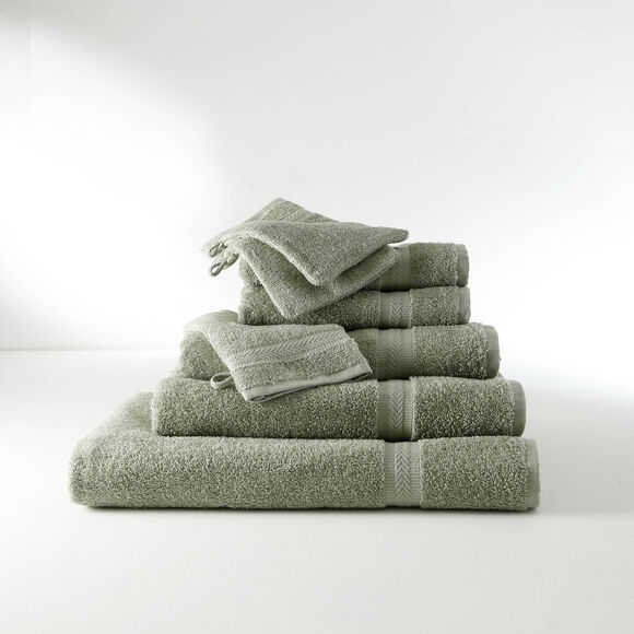 Collection serviettes de bain unies - confort moelleux 420 g/m&sup2; (tilleul)