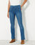 Jean bootcut ultra stretch, maille effet denim - petite stature (stone)