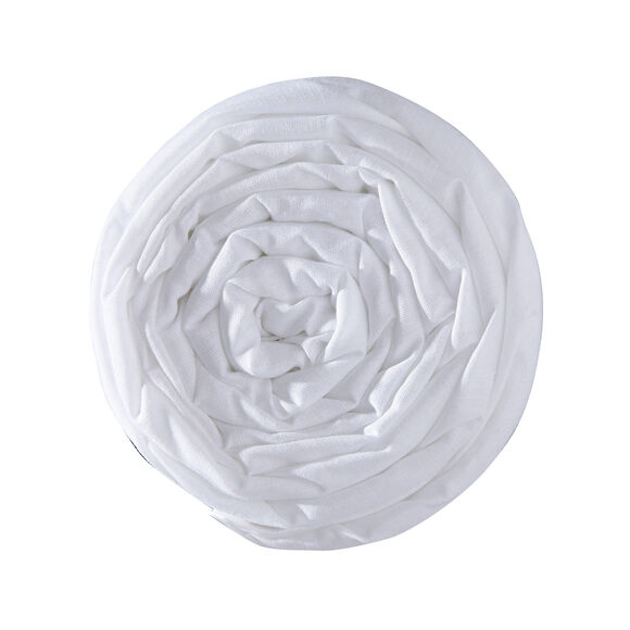 Effen hoeslaken in polyester-katoen voor gelede bedbodems, hoeken van 26 cm (wit)