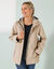 Regenjas met kap (beige)