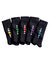 Mi-chaussettes fantaisie - lot de 5 paires (vif)