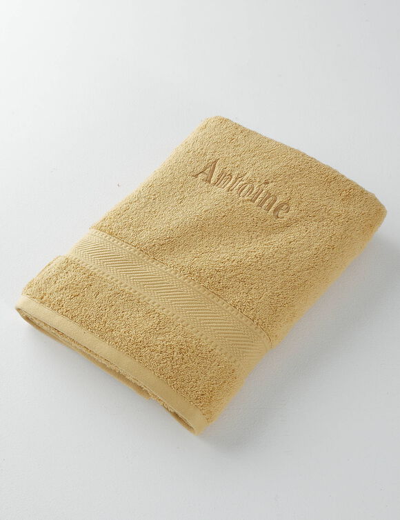 Collectie badhanddoeken 540 g/m2, personaliseerbaar, zacht comfort (honing)