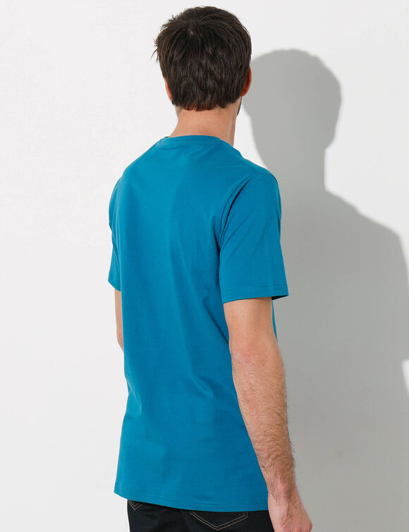 T-shirt met ronde hals en korte mouwen - set van 3 (blauw + bruin + grijs)