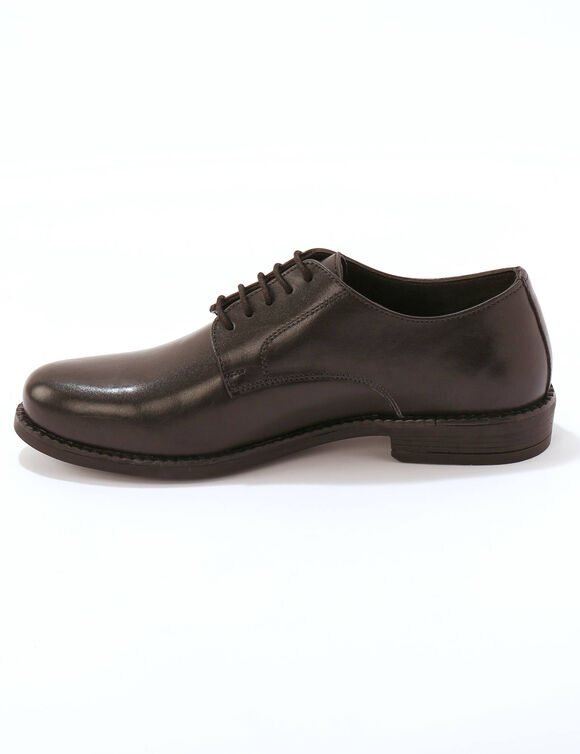 Derbies cuir à lacets (noir)
