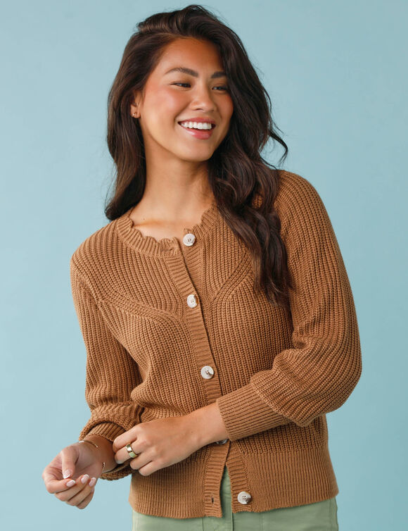 Gilet manches longues (caramel)