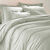 Linge de lit uni polyester-coton Colombine (gris perle)