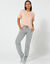Tweekleurige joggingbroek (chiné grijs / wit)