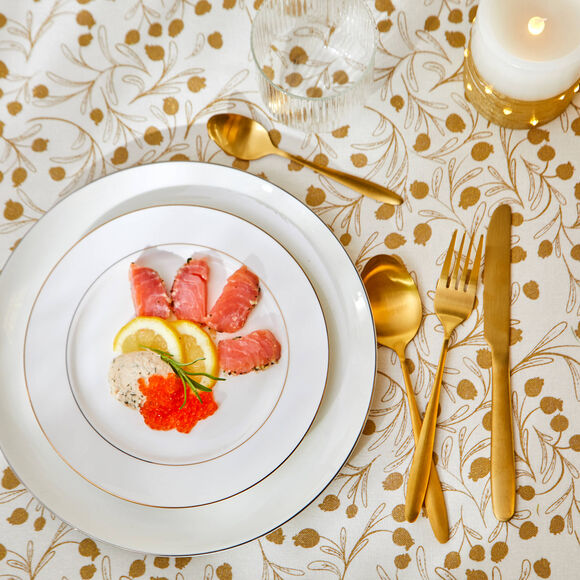 Bestek in goudkleurig inox, 16-delig (goudkleurig)