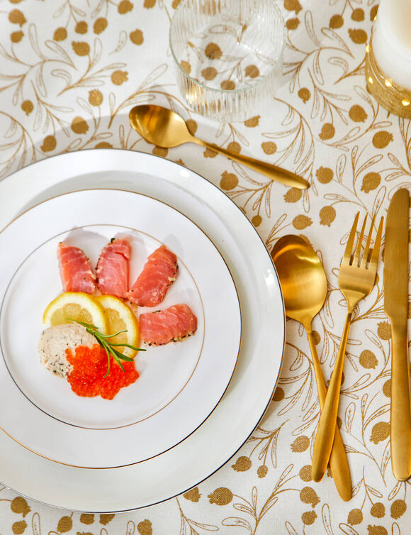 Ménagère inox coloris doré, 16 pièces (doré)