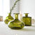 Soliflore en verre - lot de 3  (vert)