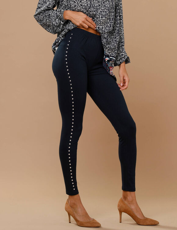 Legging met studs (marine)
