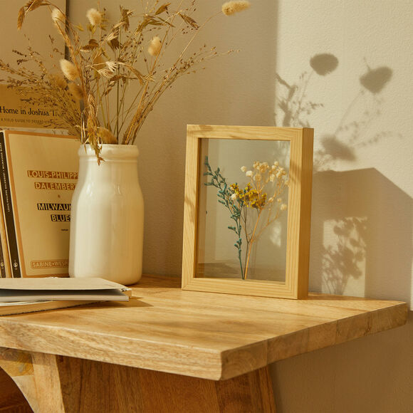 Cadre fleurs s&eacute;ch&eacute;es (unique)