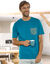 Pyjamashirt met korte mouwen, eendenblauw (eendenblauw)