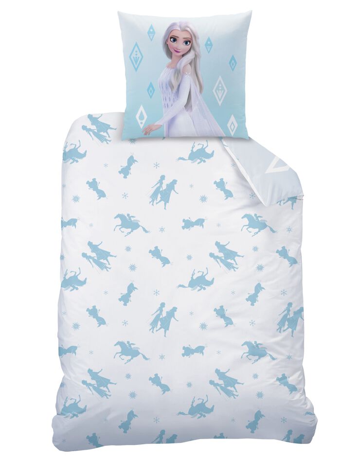 Parure de lit enfant Elsa La Reine des Neiges® - coton (bleu)