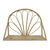 Wandplank met boogvorm in rotan (naturel)