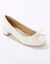 Ballerines petit talon (cr&egrave;me)