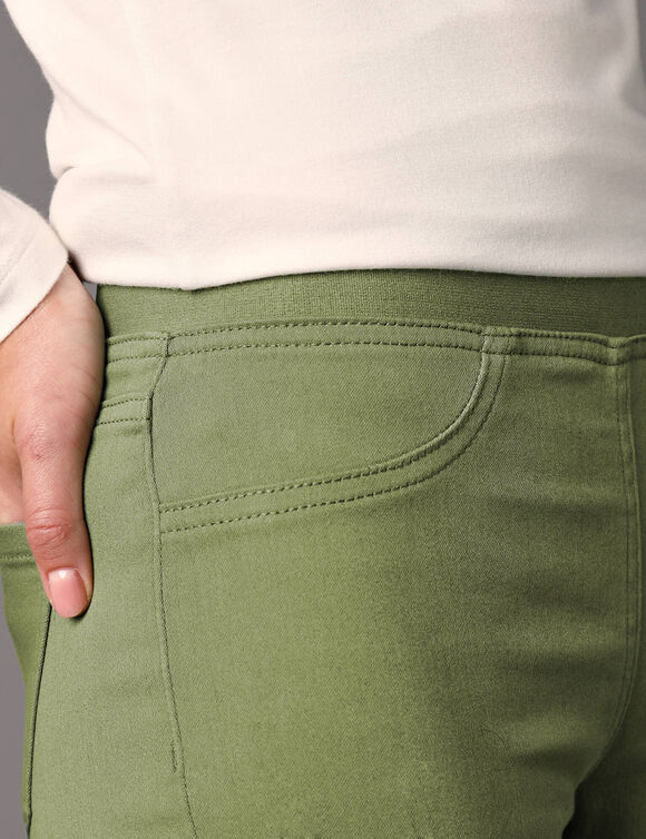 Jegging petite stature - taille élastiquée ultra confort (tilleul)