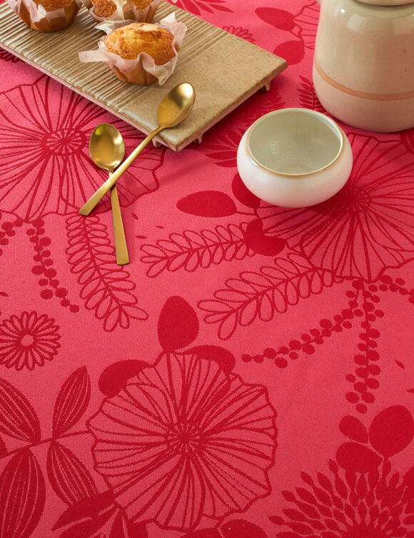 Nappe imprim&eacute; effet chemin de table Nydel&reg;  (fuchsia)