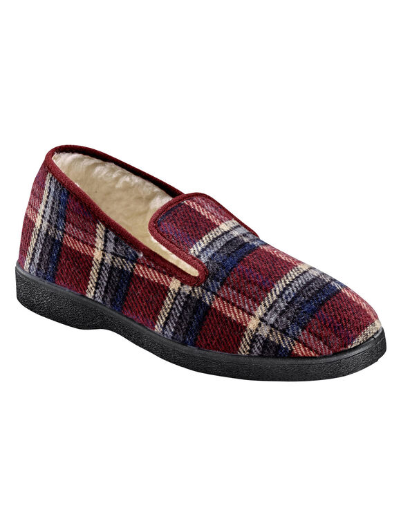Comfortabele herenslippers - tot maat 47 (bordeaux)