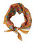 Foulard en voile de coton, imprim&eacute; fleurs (safran)