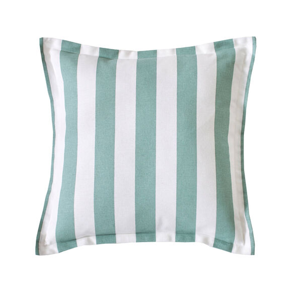 Coussin &agrave; rayures C&eacute;leste (groen)