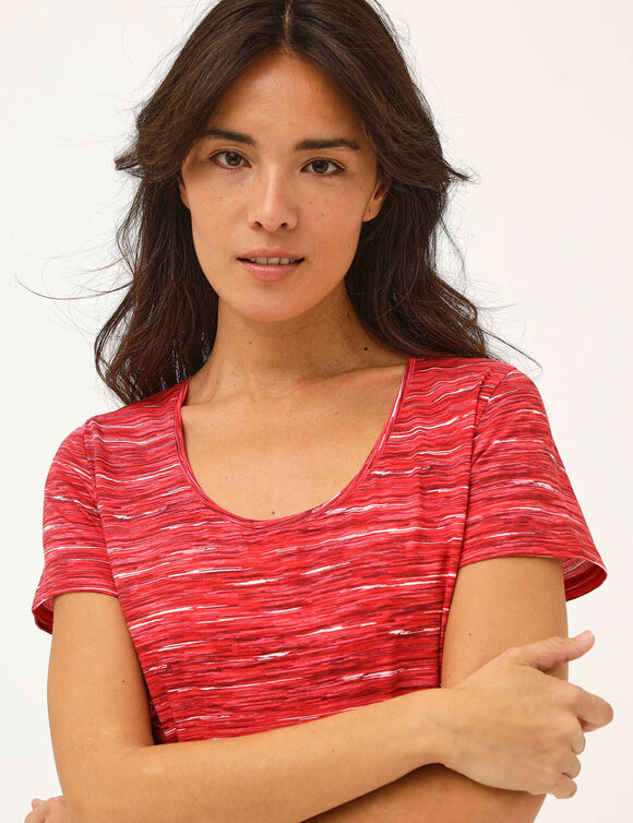 T-shirt met korte mouwen van chin&eacute; biologisch katoen(**) (chin&eacute; rood)