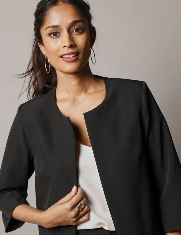 Veste bol&eacute;ro manches 3/4  (zwart)