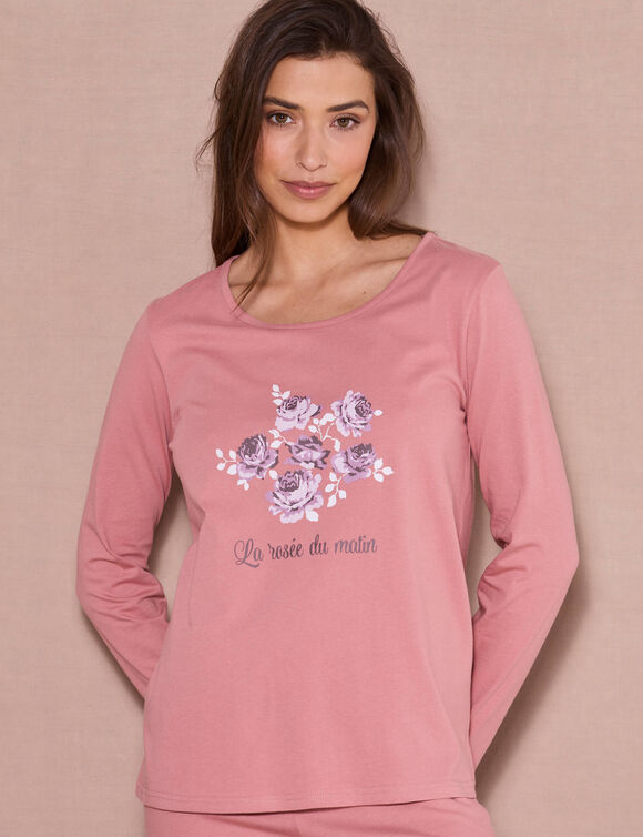 Pyjama manches longues (rose)