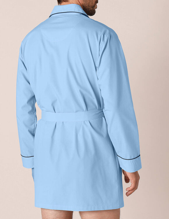 Veste de pyjama popeline boutonnée (ciel)