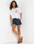 T-shirt loose imprim&eacute; limonade, jersey (blanc)