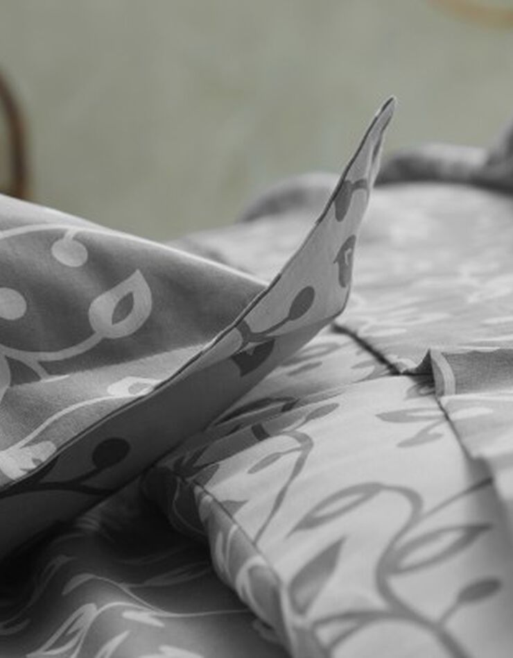 Linge de lit Héritage en coton à motifs volutes, gris Linge de lit Héritage en coton à motifs volutes, gris, hi-res image number 2