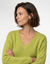 Pull tunique col V, maille douceur (vert)