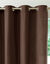 Rideau bachette uni tamisant oeillets (chocolat)