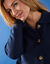 Vestjasje met knopen, gerecycleerd polyester(**) (marine)