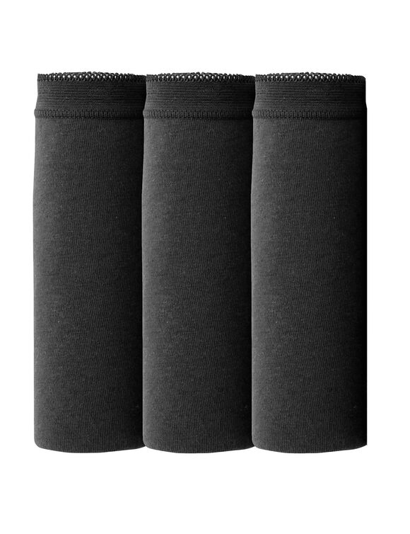 Basic maxi-slipjes - set van 3 (zwart)