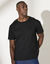 T-shirt met ronde hals en korte mouwen (zwart)