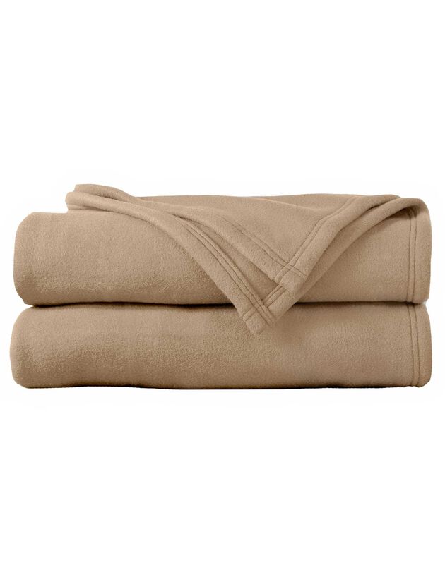Couverture polaire Thermotec® qualité luxe 450g/m2 (sable)