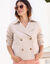 Korte, waterafstotende trenchcoat (beige)