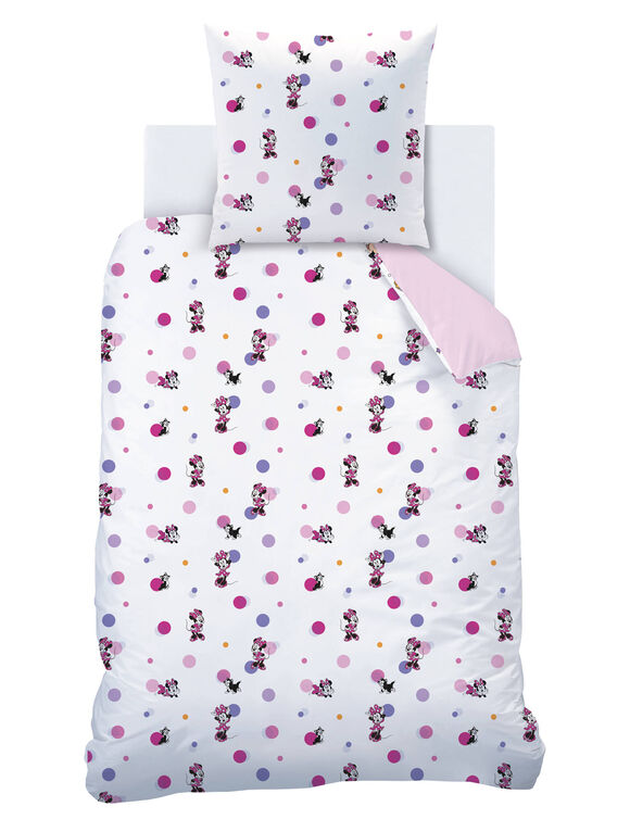 Parure de lit Minnie® - coton (rose)