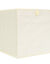 Cube de rangement pliable, tissage fantaisie (crème)