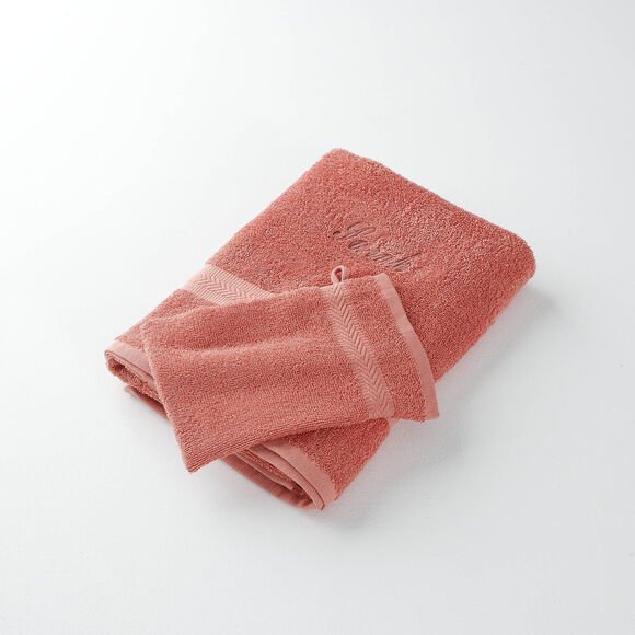 Effen handdoek, zacht comfort, personaliseerbaar (tomette)